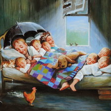 Схема вышивки «В тесноте до не в обиде»