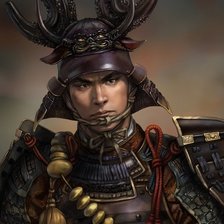 Схема вышивки «Самурай»