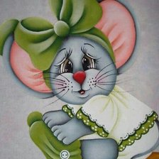 Схема вышивки «мышка»