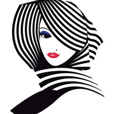 Схема вышивки «девушка»