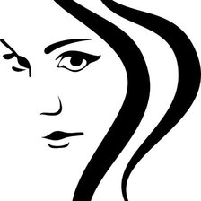 Схема вышивки «девушка»