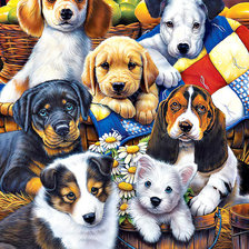 Схема вышивки «лучшие друзья»