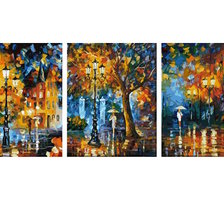 Схема вышивки «Прогулка под дождем»