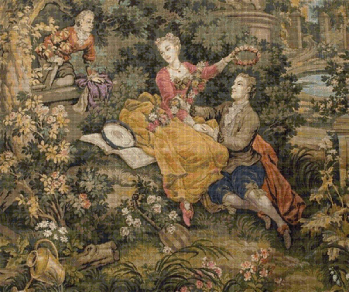 старинный гобелен - предпросмотр