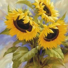 Схема вышивки «słoneczniki 1»