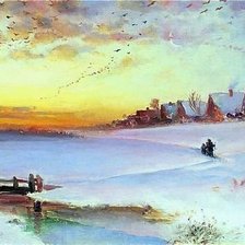 Схема вышивки «zima»