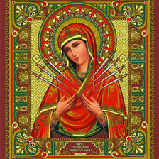 Схема вышивки «Семистрельная»