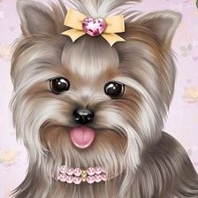 Схема вышивки «терьерчик»