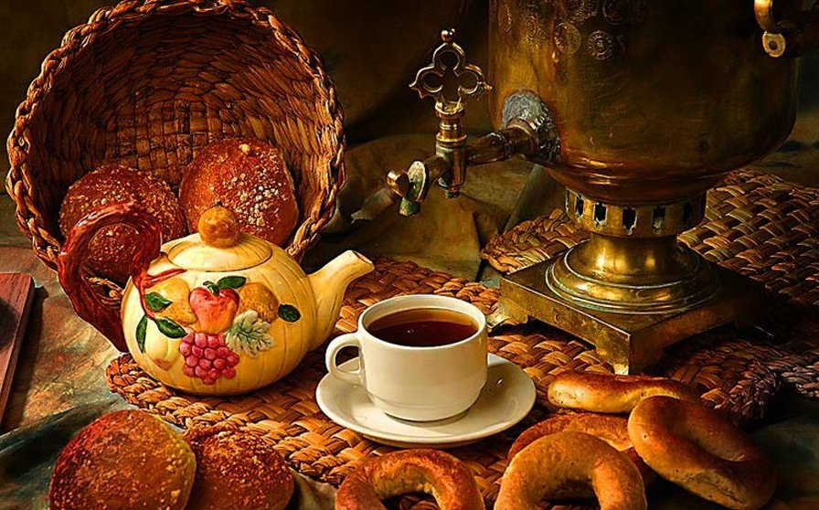 Чаепитие2 - чай посуда - оригинал