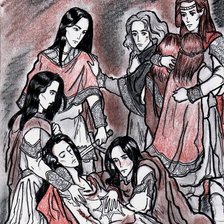 Схема вышивки «Гибель Феанора»