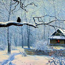 Схема вышивки «Зимний день»