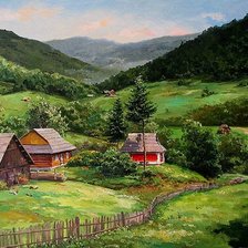 Схема вышивки «По картине Игоря Ропяника»