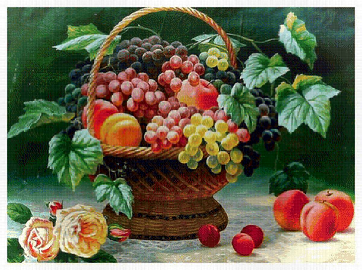 Натюрморт - натюрморт вышивка крестом - предпросмотр