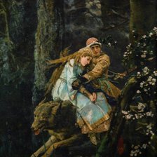 Схема вышивки «Иван царевич и серый волк»