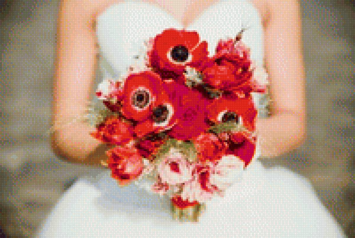 букет невесты - невеста, свадьба, маки, букет - предпросмотр