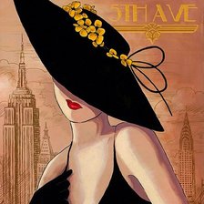 Схема вышивки «Нью-Йорк. Леди»