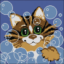 Схема вышивки «Котейка»