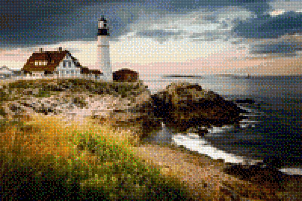 Маяк - маяк море вода пейзаж - предпросмотр