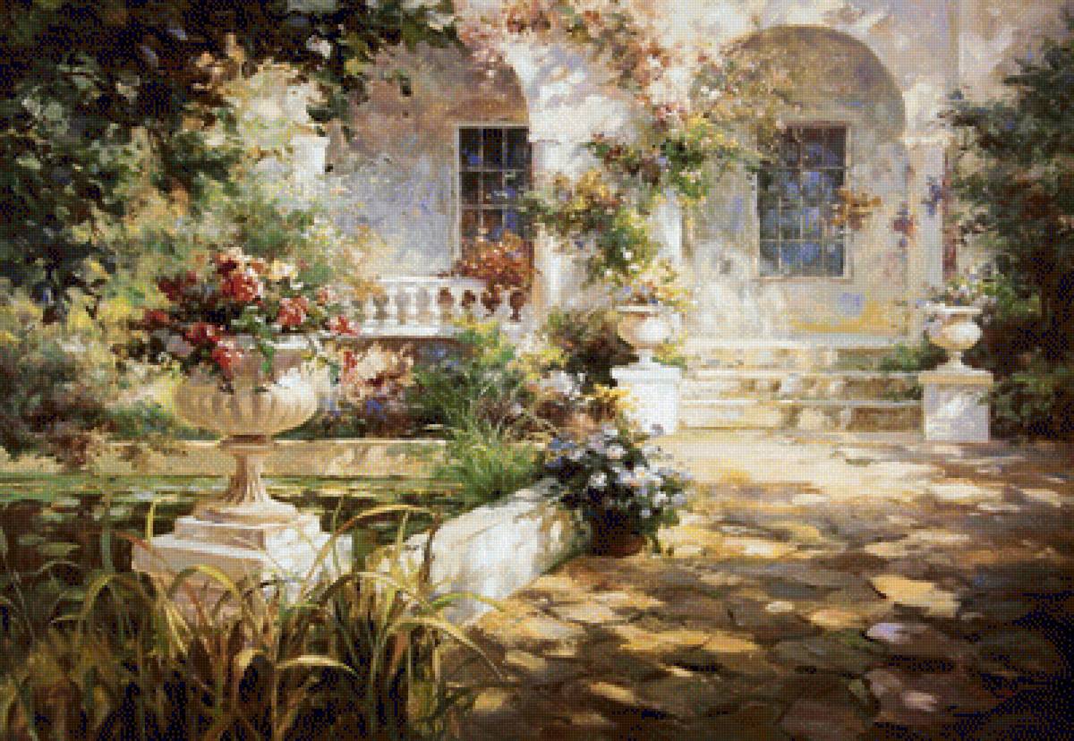 Средиземноморский пейзаж - пейзаж - предпросмотр