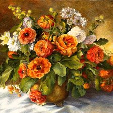 Схема вышивки «Букет в вазе»