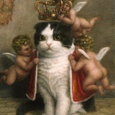 Схема вышивки «кот из высшего общества»