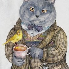 Схема вышивки «кот Пловецкой Татьяны»