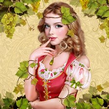 Схема вышивки «красавица»