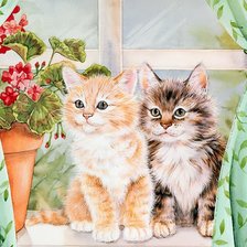 Схема вышивки «на окошке»