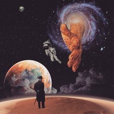 Схема вышивки «космос»