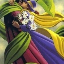 Схема вышивки «двое»