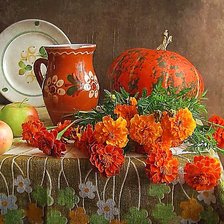 Схема вышивки «Осенний натюрморт.»