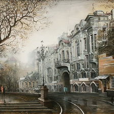 Схема вышивки «Город»