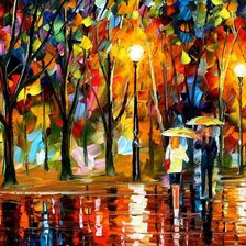 Схема вышивки «Дождь»