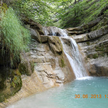 Схема вышивки «водопад на р. Куаго»