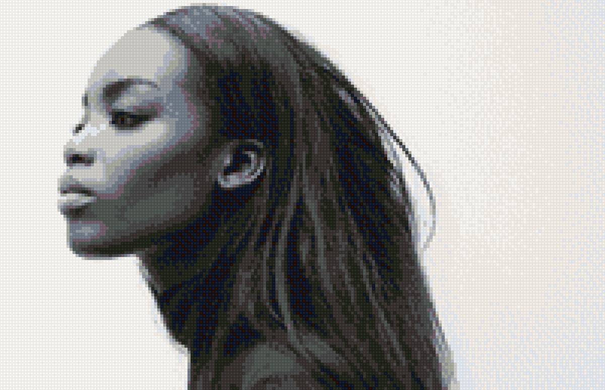 Африкано - модель, африканка, негритянка - предпросмотр