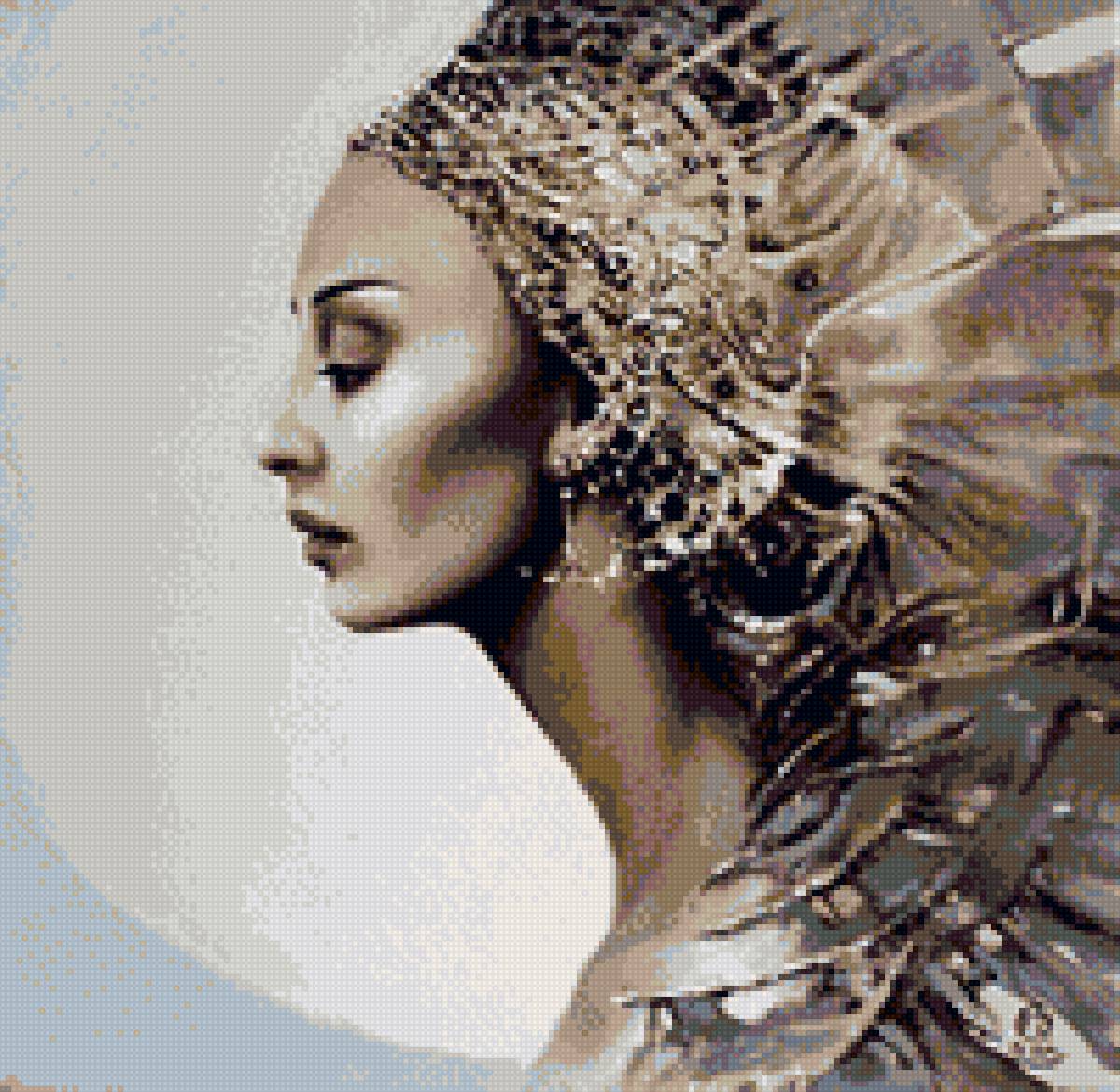 Профиль девушки - девушка, профиль девушки, красота - предпросмотр