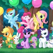 Схема вышивки «Пони Виль»