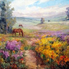 Схема вышивки «На лугу»