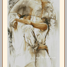 Схема вышивки «дождь»