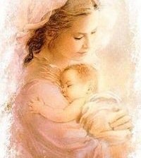 Схема вышивки «мама и ребенок»