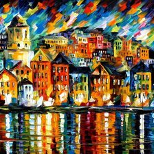 Схема вышивки «город»