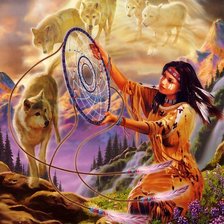 Схема вышивки «Ловец снов»