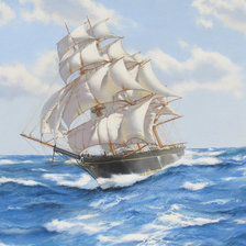 Схема вышивки «ПАРУСНИК 11»