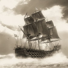 Схема вышивки «ПАРУСНИК 18»