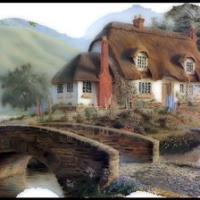 Схема вышивки «Домик»