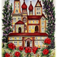 Схема вышивки «церковь»