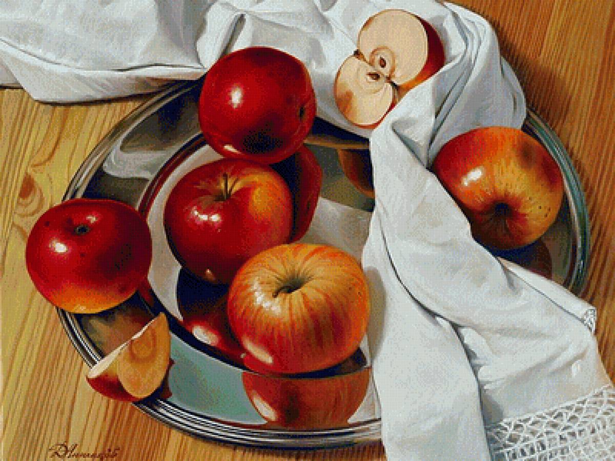 яблоки - яблоки, натюрморт - предпросмотр