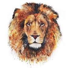 Схема вышивки «лев арт»