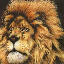 Схема вышивки «лев фэнтези»