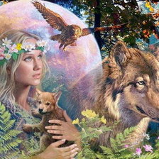 Схема вышивки «Леля — славянская богиня весны»